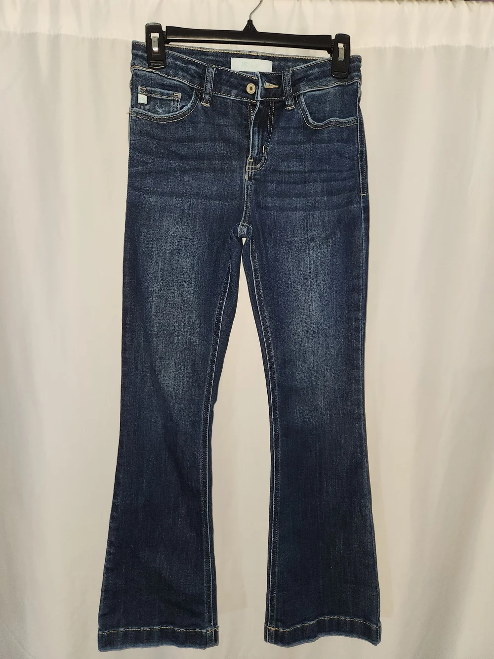 Youth Blue Bootcut Jeans #dark #boots #clean #crisp #fit #comfortable #colorful